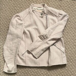 Rebecca Taylor Light Pink/Blush Textured Jacket